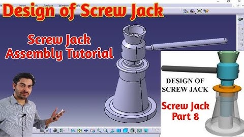 Assembly of Screw Jack Part 8 | screw jack assembly Design in Catia | Catia Screw Jack | Mech20 Tech