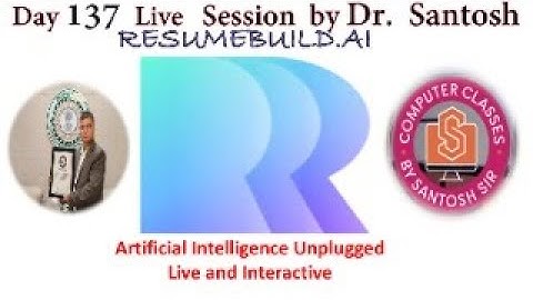 Build Job-Winning Resumes with AI! | Day 137 Live by Dr. Santosh | ResumeBuild.AI Explained