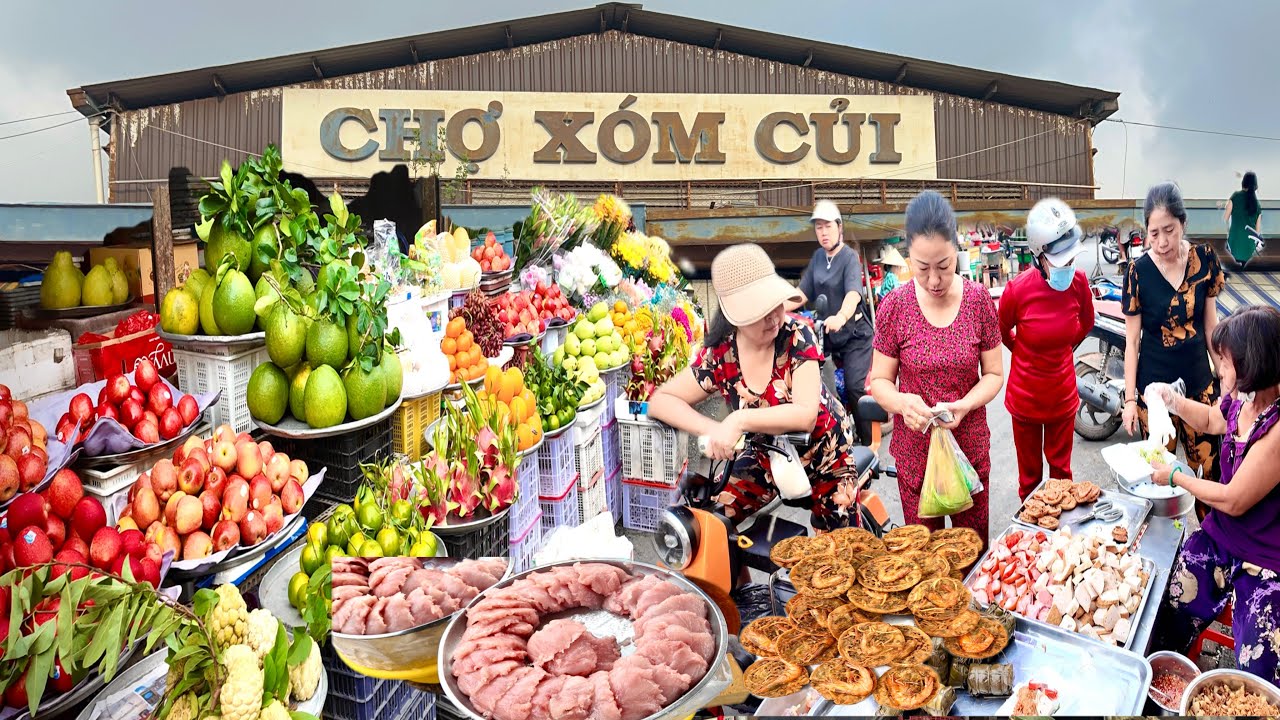 Chợ Xóm Củi Của Người Hoa Ở Sài Gòn Toàn Món Ngon Vật Lạ Bánh Ướt khách quay kín | SaigonMarket