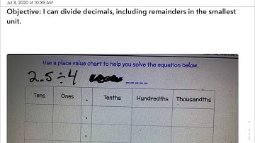 Grade 5 Module 1 - Lesson 15