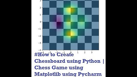 #How to Create Chessboard using Python | Chess Game using Matplotlib using Pycharm| Hostbox cse