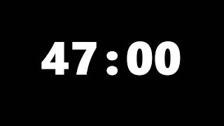 47 Minute Timer (Silent) - Visual Countdown for Project Work & Focus