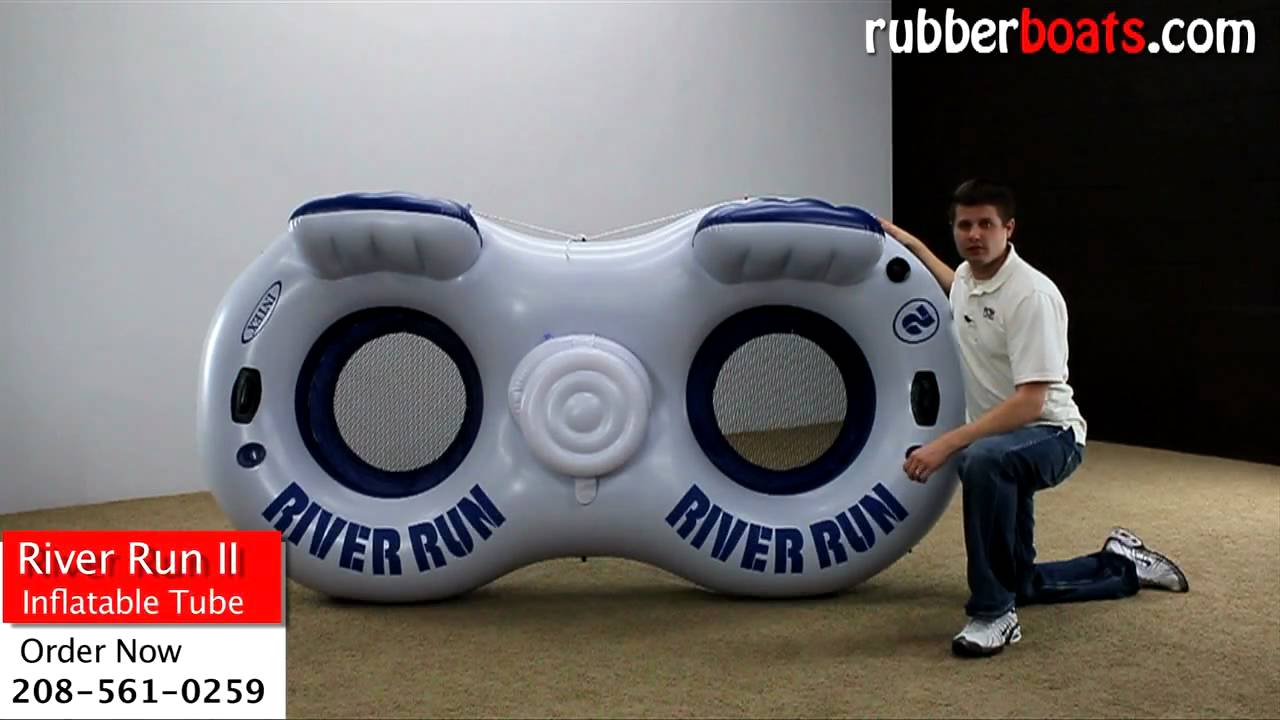58837EP for sale online Intex River Run II 2 Person Water Tube Float with Cooler 