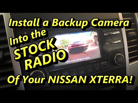 Backup Camera Installed to STOCK Radio in 2nd Gen 2013 Nissan Xterra. Works like Factory!