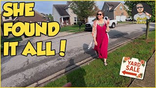 WIFE Finds AMAZING Deals at Yard Sale!