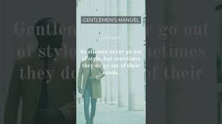 Leave a comment if you agree. #shorts #gentlemenfacts #manstyle Wealth