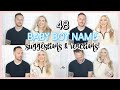 REACTING TO YOUR BABY NAME SUGGESTIONS! 48 BABY BOY NAME IDEAS | OLIVIA ZAPO