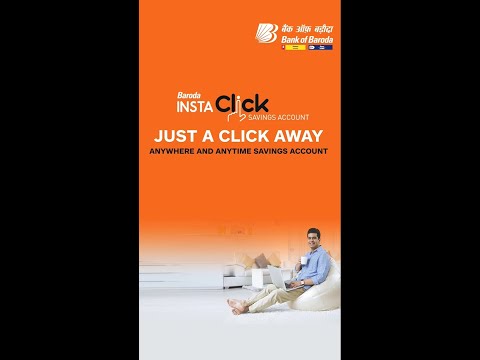 Baroda Insta Click Savings Account | How to open Bank Account Online