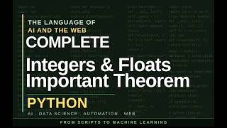 Integers and Floats in Python