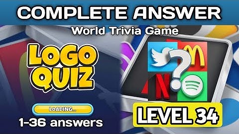 Logo Quiz, World trivia | level 34 answers @brainitquiz
