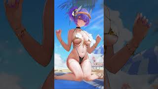 Artery Gear Fusion Maika Nap Time With The Blade L2D Skin Live Wallpaper Beach Background