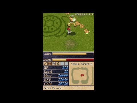 Legacy of Ys: Books I & II (DS) - Vageux-Vardette - Petrorex Boss Fight (Nightmare)