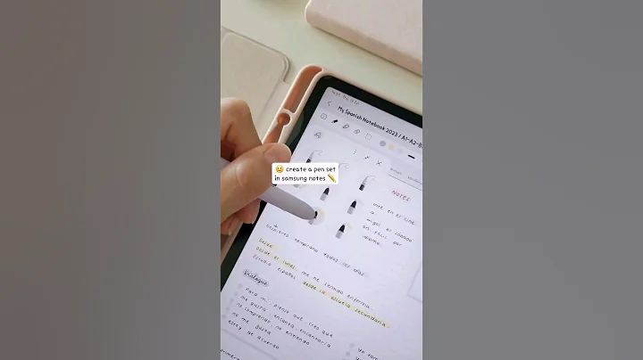 SAMSUNG NOTES ✏️ Tips and Tricks - Create a Pen Set Tutorial #digitalplanning #samsungnotes