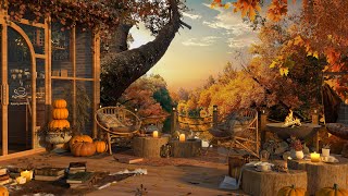 Cozy Autumn Coffee Shop with Smooth Jazz Music to Relax\/Study\/Work to