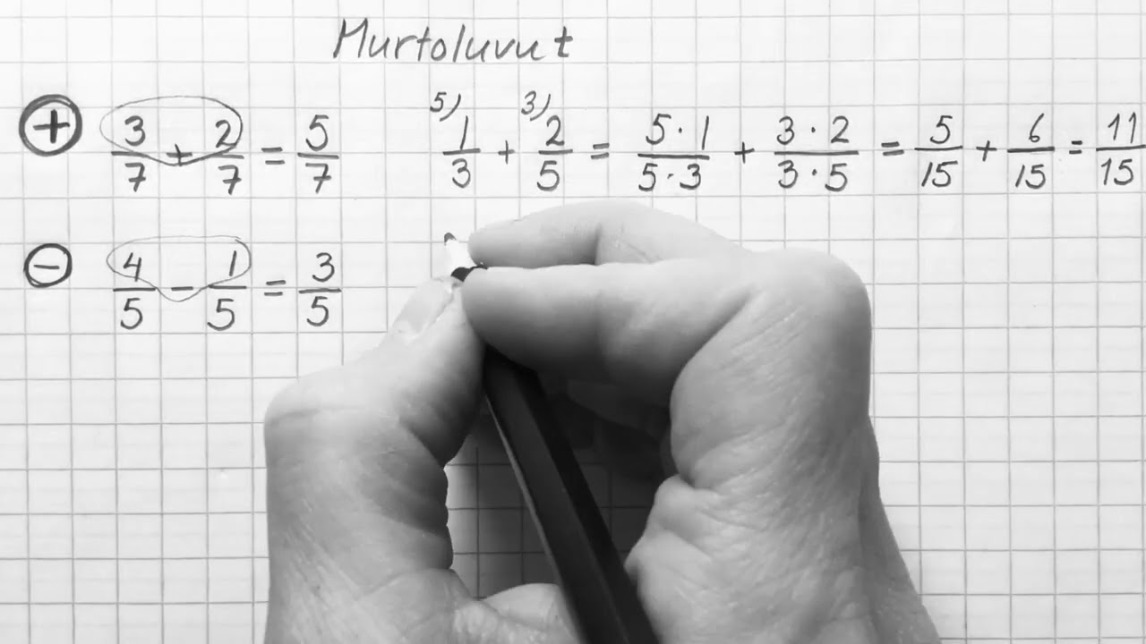 Peruslaskutoimitukset murtoluvuilla