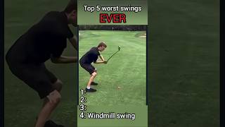 TOP 4 WORST GOLF SWINGS #Golf #funny #fyp