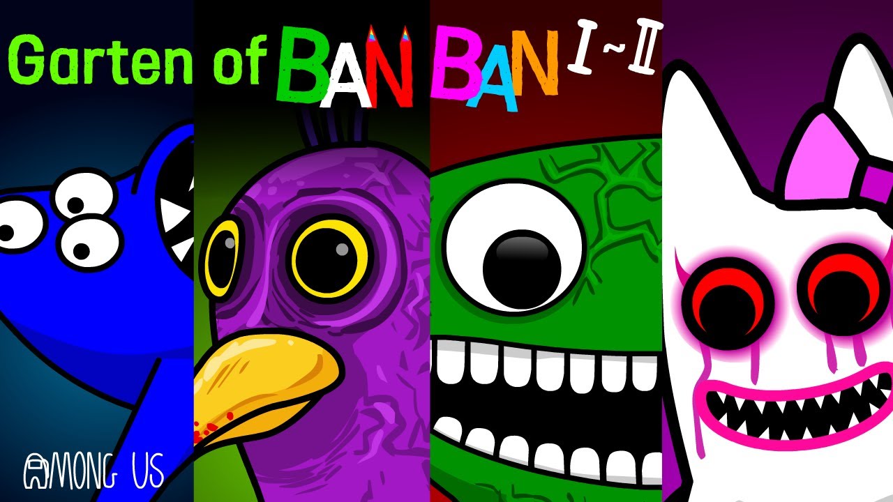 어몽어스 VS  Garten of Banban 1,2몰아보기