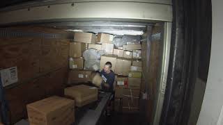 UPS unloading 53 foot trailer