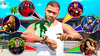 GTA 5 : Franklin Trying Ben 10 Avengers New Watch and Become Superhero in GTA 5 ! (GTA 5 Mods)