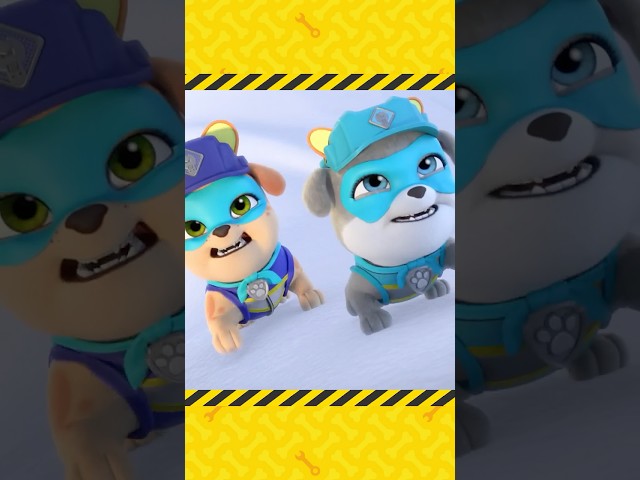 Крепыш и команда | Motor и Mix взбираются на снежную статую! | Nick Jr. Cyrillic #shorts