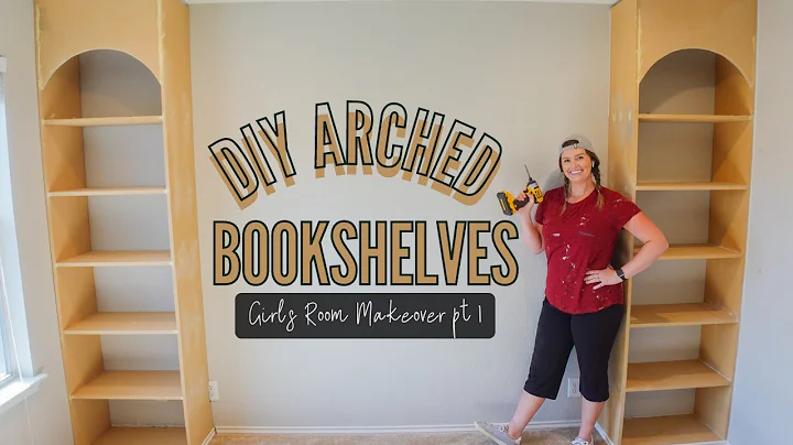 DIY EASY ARCHED BOOKSHELVES | Girls Room Makeover pt 1 | Kids' Room Ideas on a Budget