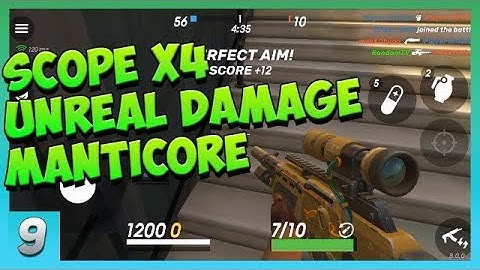Guns of Boom Season 4 - Manticore Rifle | Scope x4 | Unreal Damage Gameplay Ep.09 (Android, iOS)