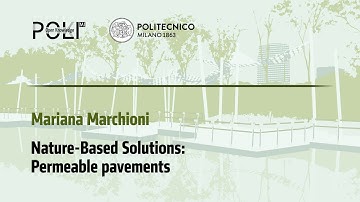Nature-Based Solutions: Permeable Pavements (M. Marchioni)