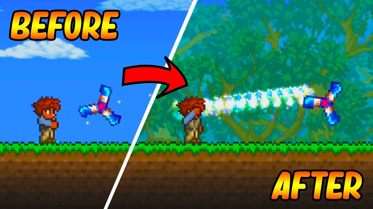Terraria, But ALL Boomerangs Are REWORKED... YouTube