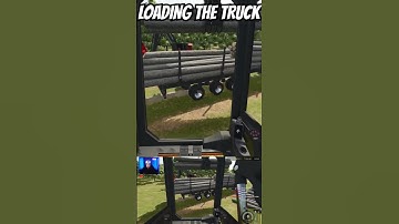 LOADING THE TRUCK - FORESTRY EMPIRE - OREGON TREE FARM - FS25 #fs25 #trees #treefarm #shorts #skills