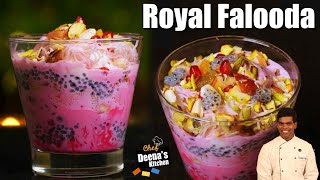 Royal Falooda Recipe In Tamil | How to Make Fruit Falooda | Dessert | CDK 469 | Chef Deena's Kitchen