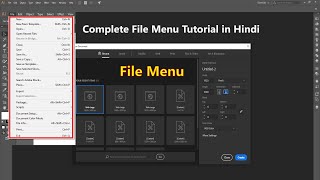 File Menu In Illustrator | Adobe illustrator File Menu tutorial for beginners in hindi 47 #sahuin