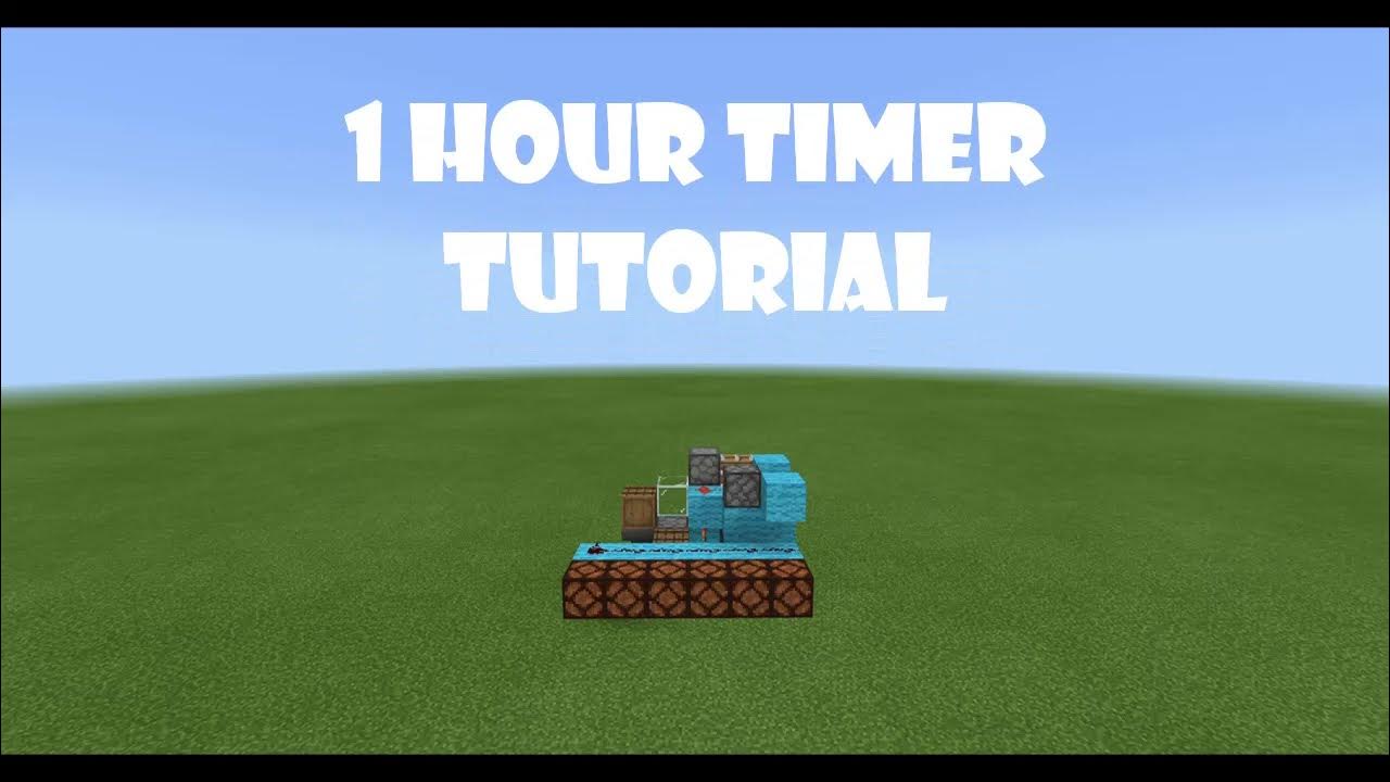 Minecraft BEDROCK 1 Hour Timer TUTORIAL YouTube