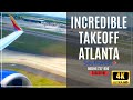 4k incredible takeoff from atlanta georgia