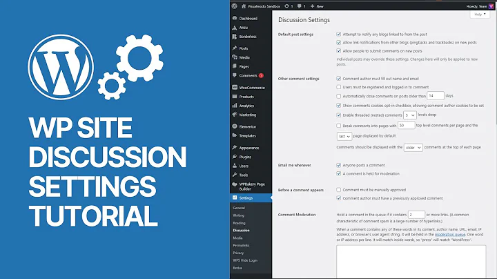 Beginners Guide To WordPress Discussion Settings - WP Comments Options Edit & Customize 💬
