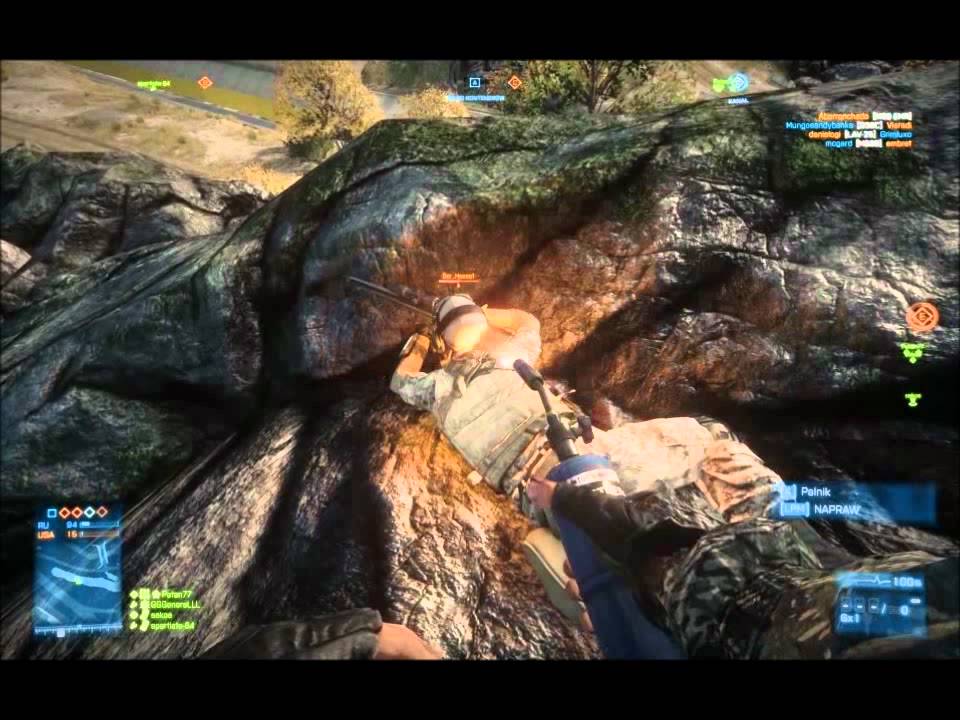 Battlefield 3: trolling snipers - funny tactical playing #2 (Noushar Canals)