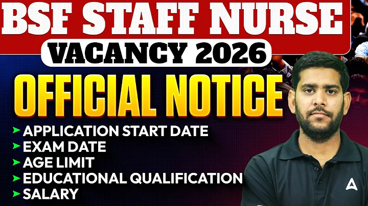 BSF Staff Nurse Vacancy 2026 | Official Notice | Eligibility Criteria, Syllabus, Exam Pattern #BSF