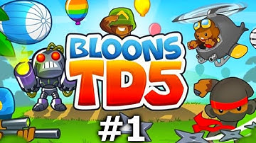 BLOONS TD5 #1 with Vikkstar (Bloons Tower Defense)