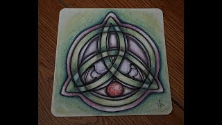 How to draw a Celtic Knot, Triquetra also known as a trinity knot