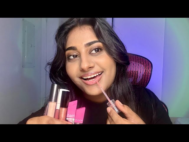 ASMR Relaxing Lipgloss Sounds 💄 (mouth sounds, lipgloss application)