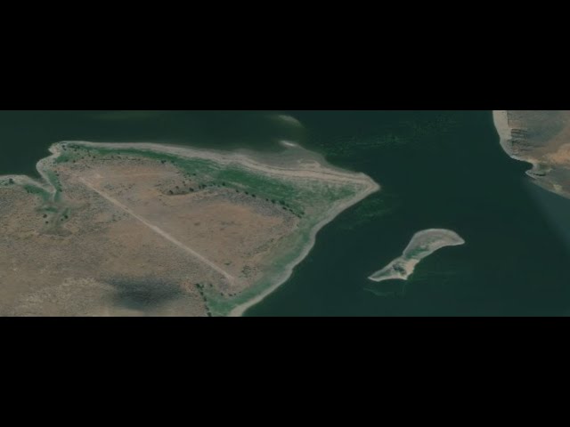 Owyhee Mountains and Reservoir-- Pelican Point Runway