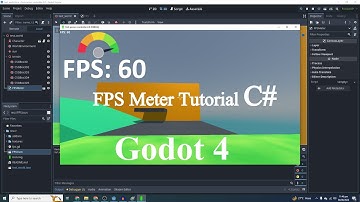 Godot 4 FPS Meter C# Tutorial. Godot 4.3 Show FPS on Screen - PC/Mobile - CSharp