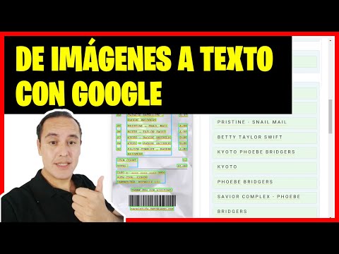 Convertir de imágenes a texto (OCR de Google)