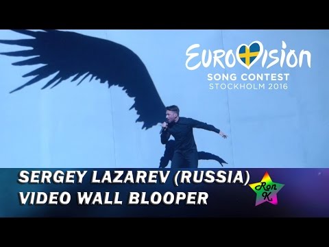 Video Wall Graphics Blooper - Sergey Lazarev - Second Rehearsal For Eurovision 2016