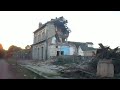 Démolition de la gare de Saint Riquier le 13 novembre 2014