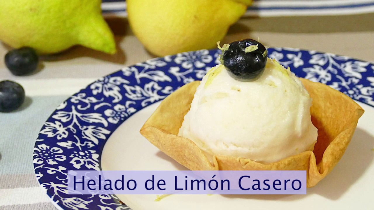 ? HELADO ? de LIMÓN ? Casero sin Heladera. Y CON SOLO 3 INGREDIENTES -  YouTube