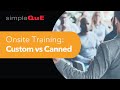 Iso iatf and as series onsite training services custom vs canned