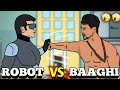 Robot vs baaghi  tiger shroff  rajinikanth  2d animation  nikolandnb