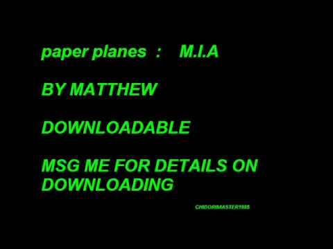 paper planes m i a ringtone youtube