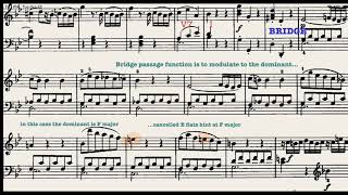 Mozart Sonata in B flat K.570 Sonata Form analysis with Score / Sheet Music