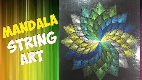 DIY BEAUTIFUL  MANDALA  STRING ART FOR HOME DECORE 🏵️✡️☯️